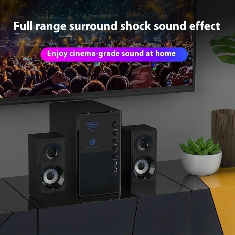 Home Theater Bluetooth Speaker 1000 Watt Active Multimedia Desktop Karaoke Subwoofer Living Room TV Audio Theater