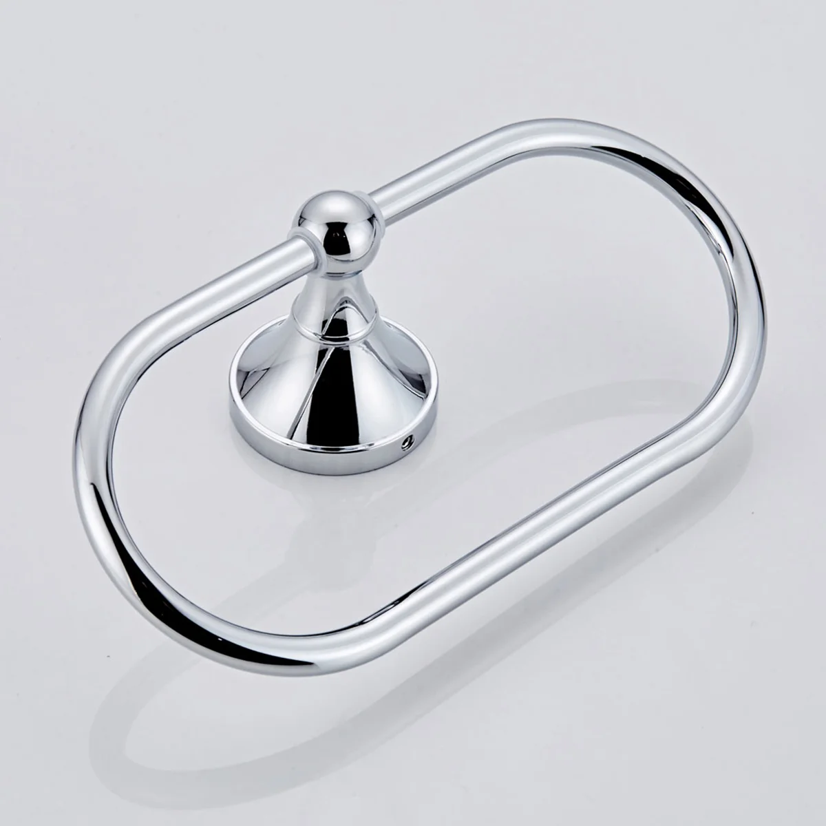 

Hand Towel Ring Napkin Holders for Cloth Napkins Shelf Chrome Oval Bathroom Wall Mount