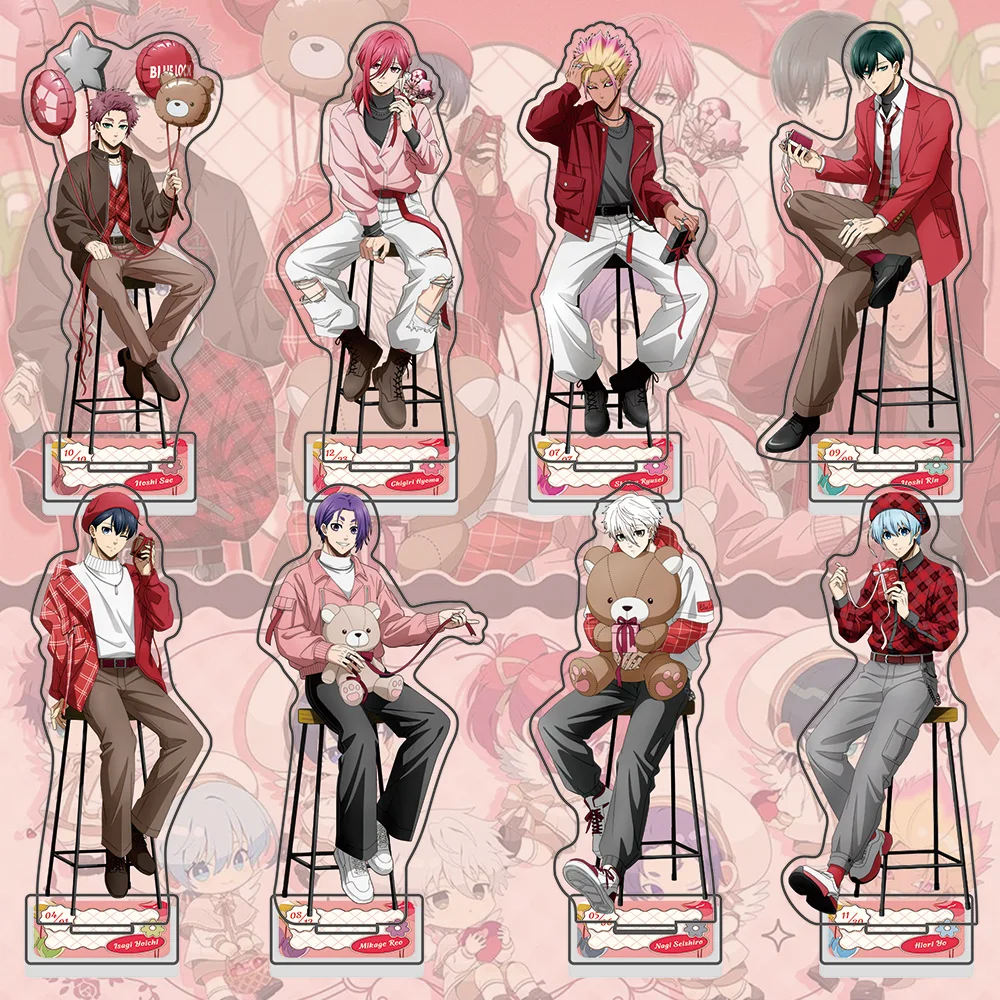 Figura acrílica con soporte de 15cm para el Día de San Valentín con cerradura azul caliente | Oficial Anime Edición limitada Decoración de escritorio de alta calidad Gran regalo