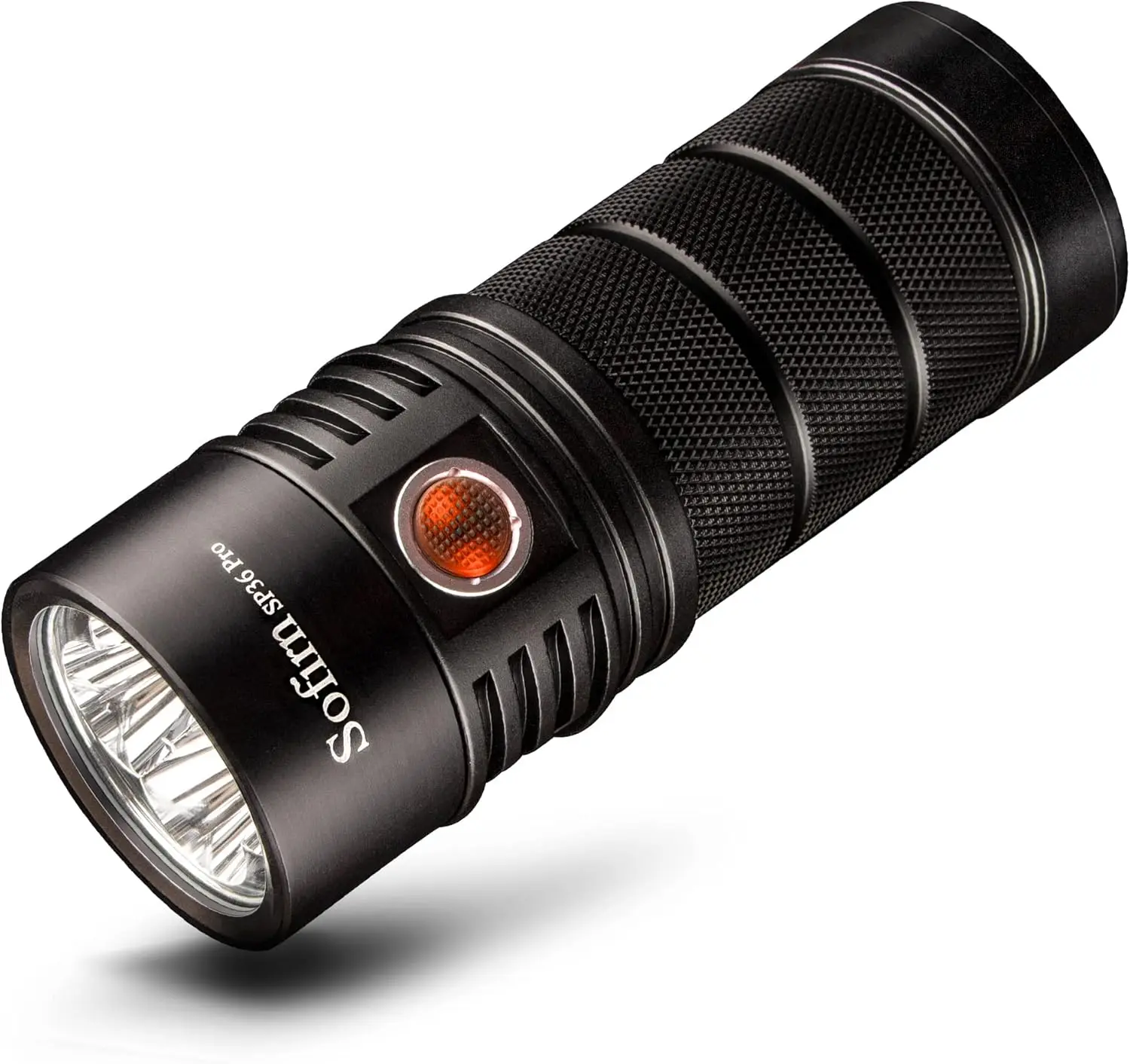 Powerful Flashlight with 4X SST40 6500K LED Anduril UI2, IPX8 Waterproof, for Emergencies Camping (SP36 Pro-Kit)