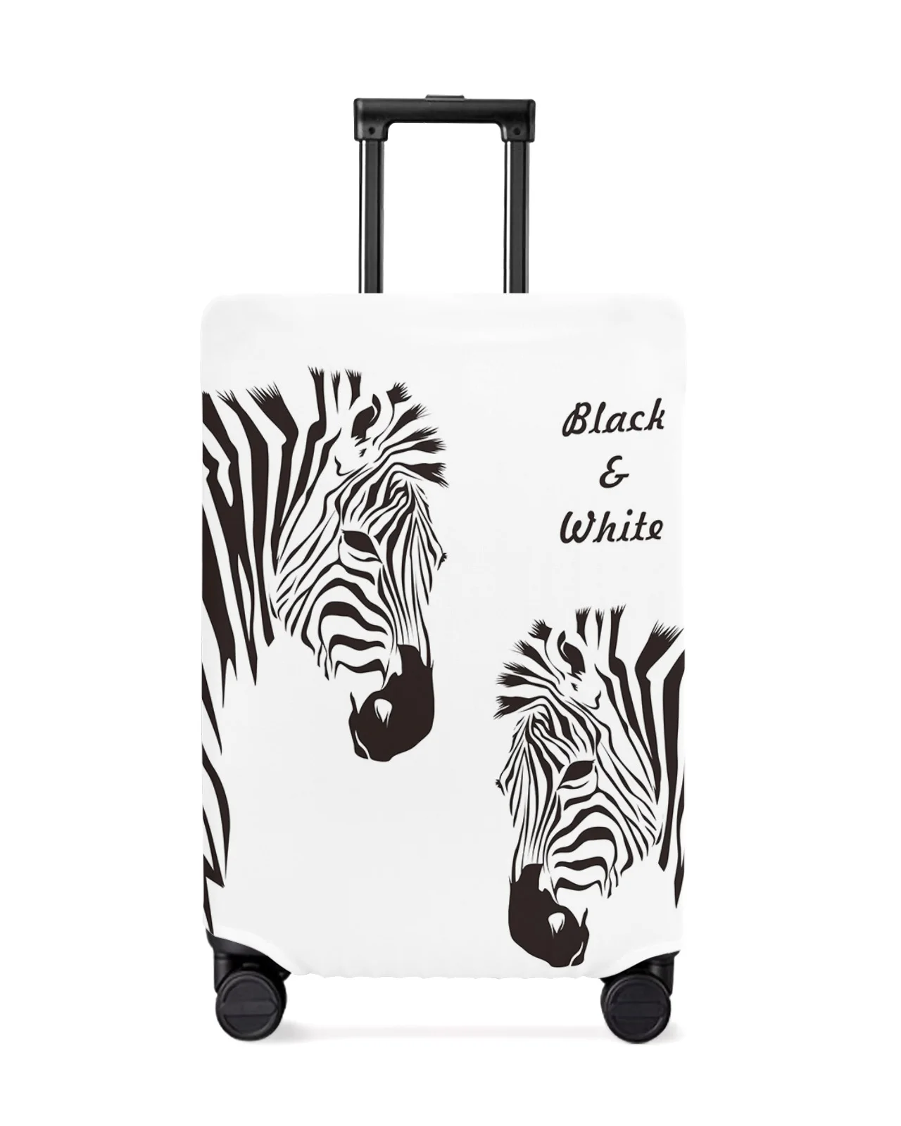 

Nordic Zebra Animal White Travel Luggage Protective Cover for Travel Accessories Suitcase Elastic Dust Case Protect Sleeve