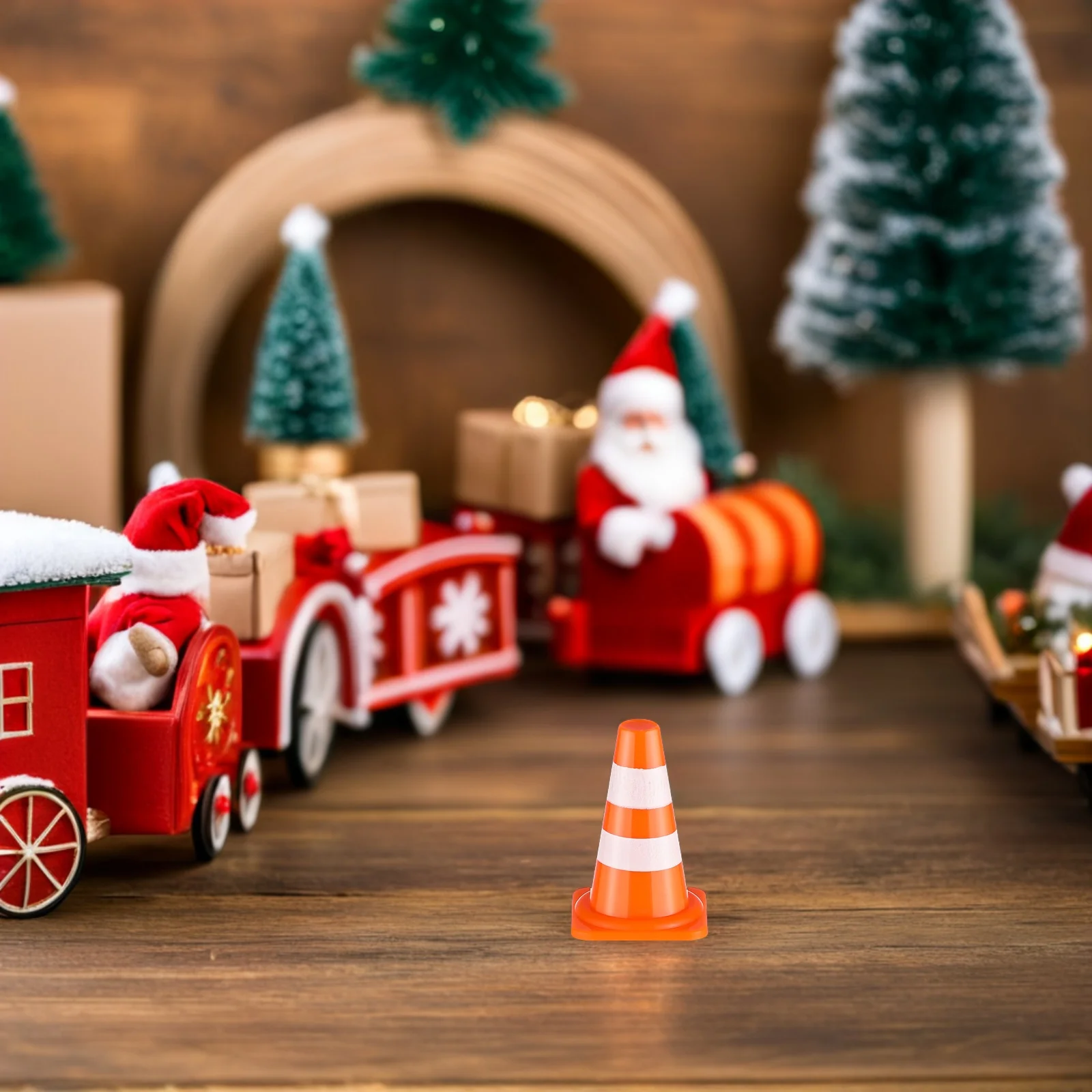 24個入り 子供用 交通オレンジ色 ミニ道路標識 小型安全バリケード 駐車場用 運転ルール学習用 交通コーンセット