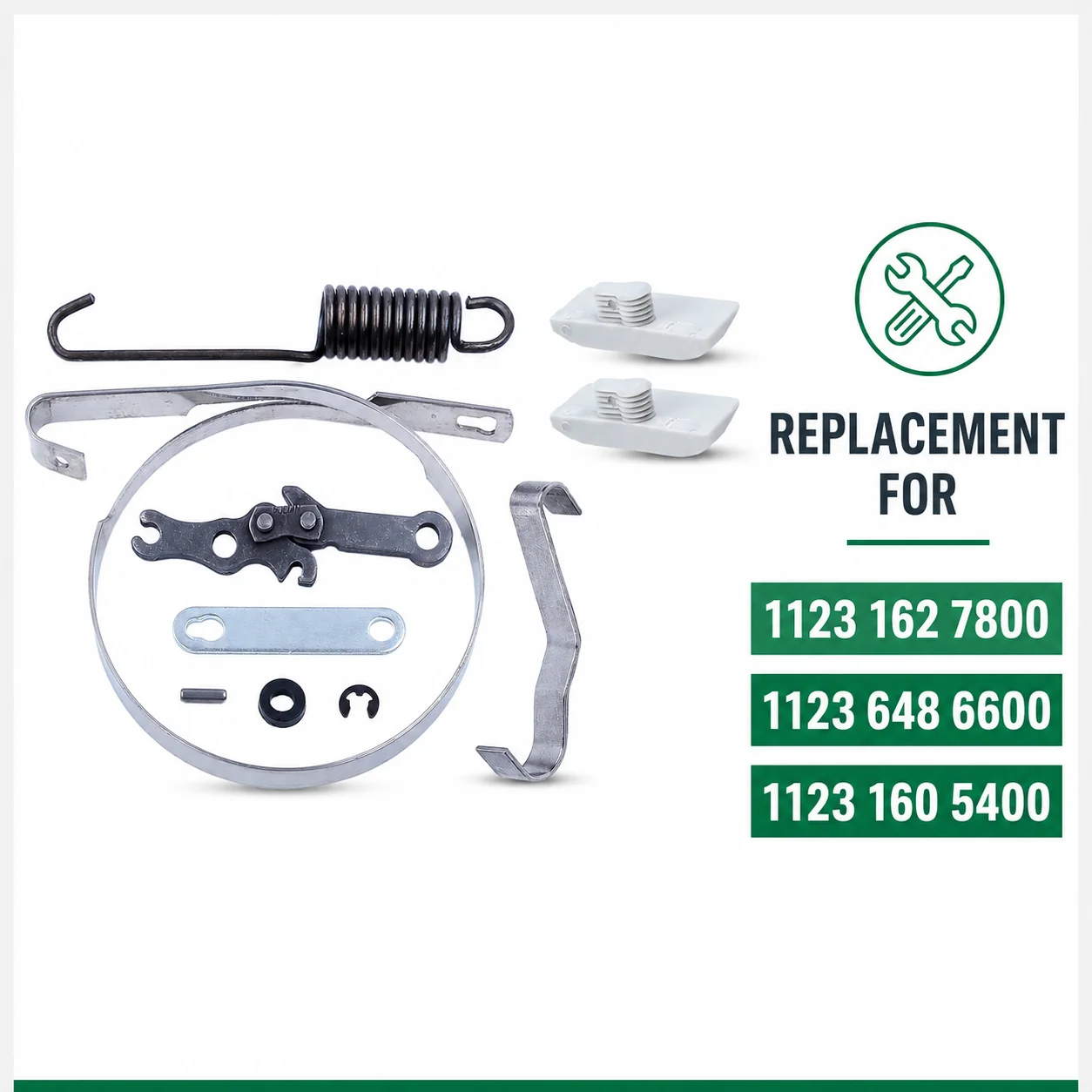 Chainsaw Brake Band Flat Spring Bumper Strip Repair Kit 1123 162 7800 1123 648 6600 for Stihl MS210 MS230 MS250 021 023 025