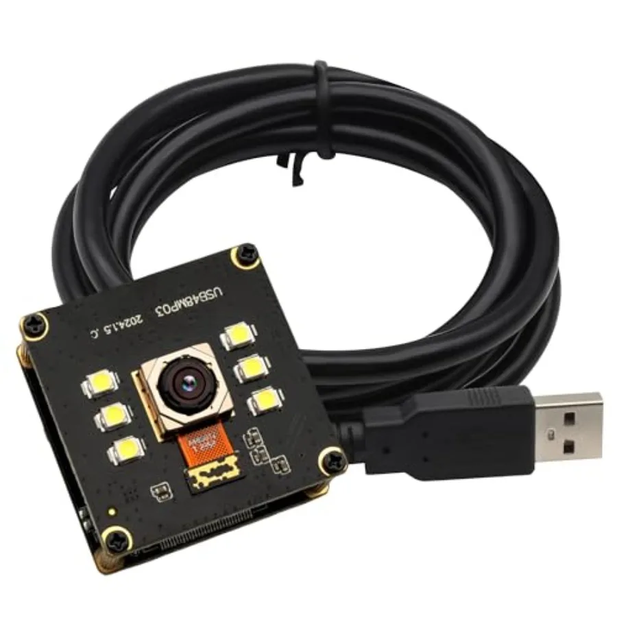 

SVPRO 48MP Autofocus USB Camera Module with Light Ultra HD 8000x6000 Pixel Machine Vision Industrial Camera Board for PC/Mac Li