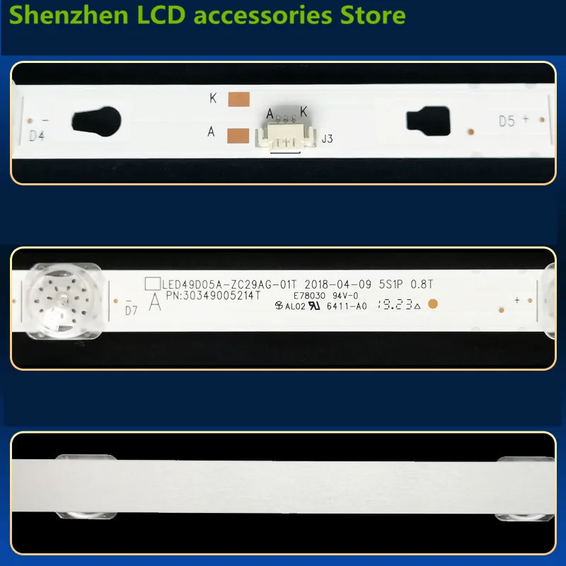 FOR Haier LS50H610G 303490052155214 LED49D05AB-ZC29AG-01T  450MM 3V 5LED 100%NEW LED backlight strip