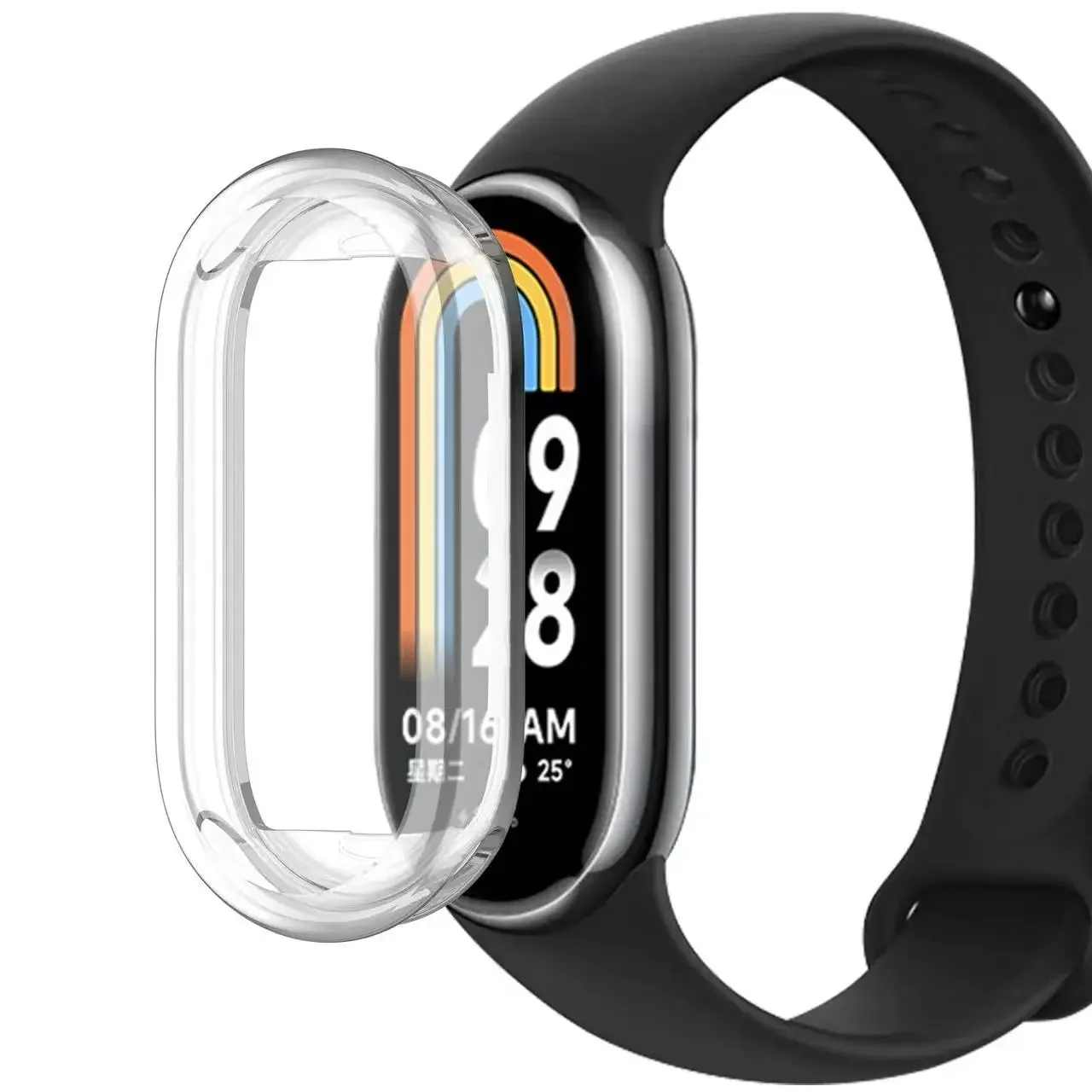 Custodia morbida in silicone TPU per Xiaomi Mi Band 9 Smartwatch protezione schermo telaio paraurti per Xiaomi Mi Band 8 Mi Band 9 Cover Shell