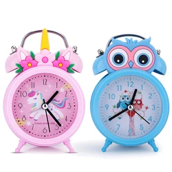 Cute Unicorn and Owl Alarm Clock para Estudantes e Crianças, Bedside Timer, Home Decoration, Birthday Gift, Frog, coruja, Candy Color