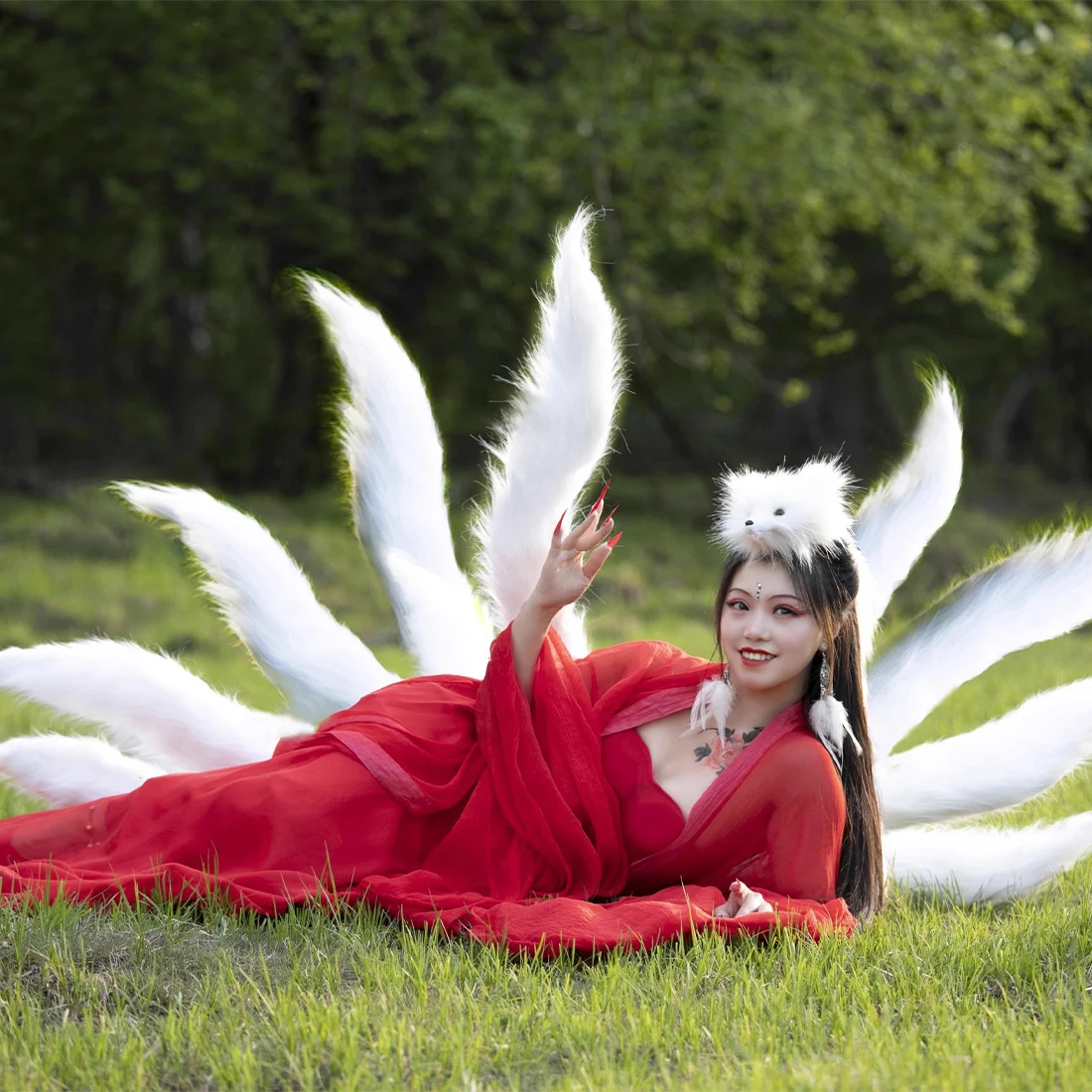 LOL 리그 오브 레전드 온라인 게임, 아리 COS 테일, 나인 테일 폭스