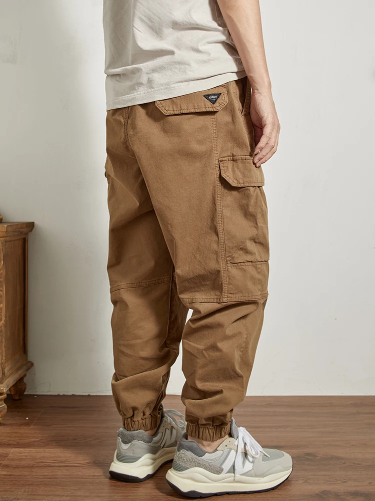 

American Sle Loose Fit Casual Work Pants Autumn Winter Men's Versatile Large Size Waed Multi ket Harlan Trendy Cuffed ...