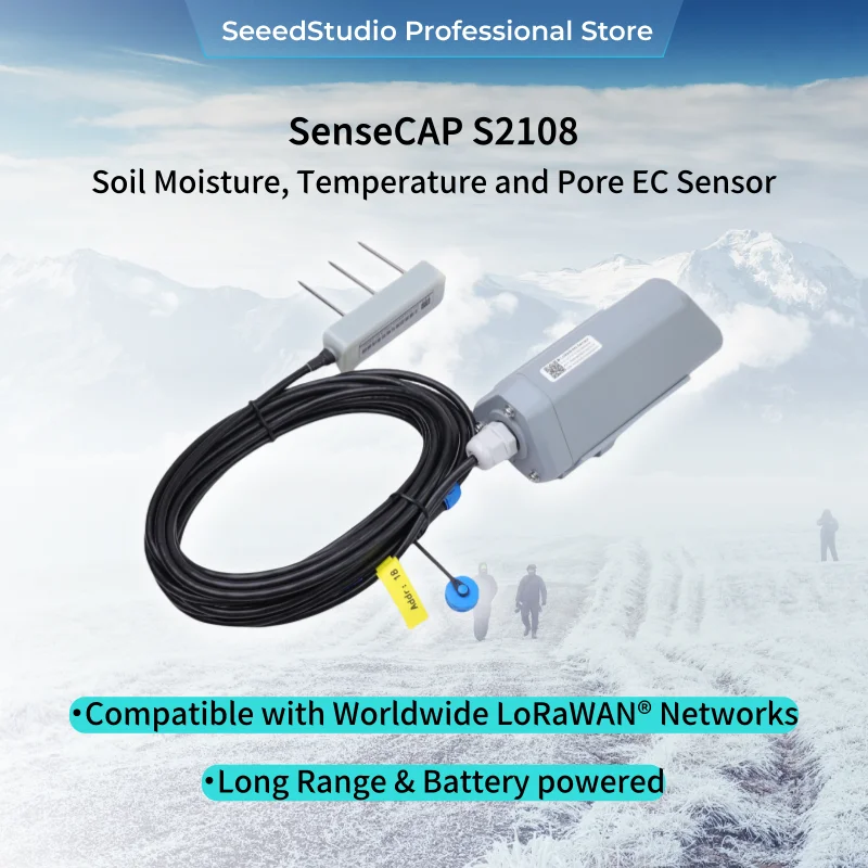 SenseCAP S2108 Soil Moisture, Temperature and Pore EC Sensor
