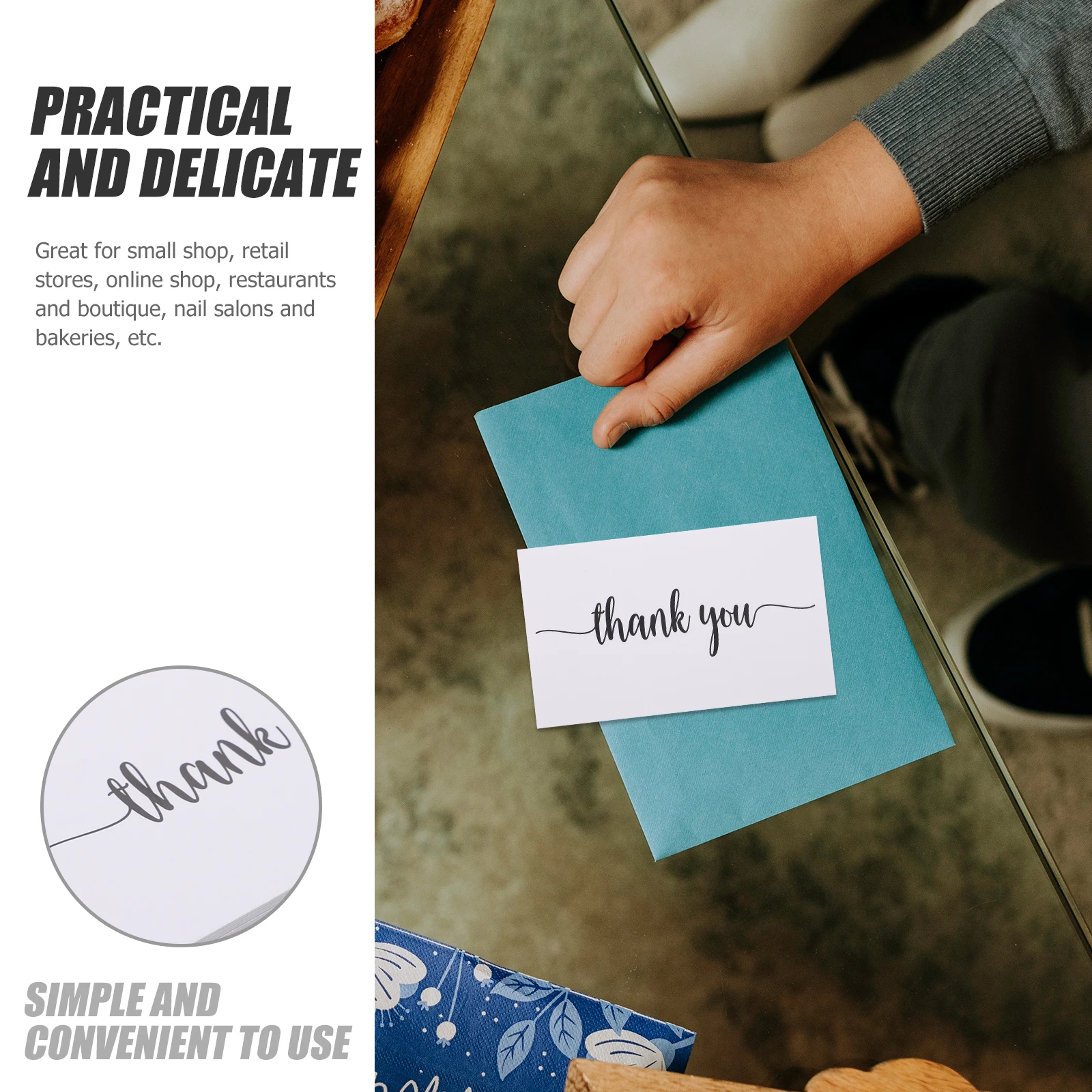 

150 Pcs Thank You Card Say Floral Cards for Gift Gratitude Postcard Mother