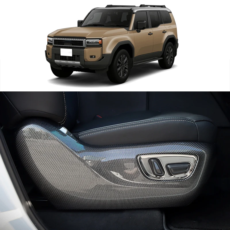 

For Toyota Land Cruiser Prado 250 Series 2024 Driver's side seat anti kick panel protection frame made of ABS material