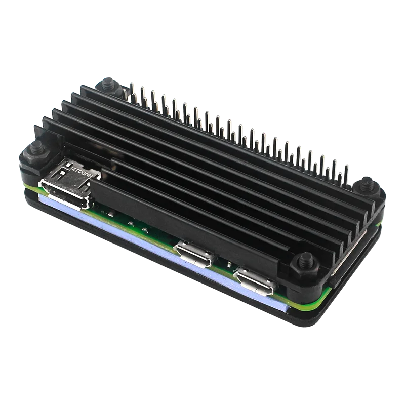 Capa de Alumínio Puro para Raspberry Pi Zero 2W, Estojo Protetor + Cortador de Agulhas e Parafusos