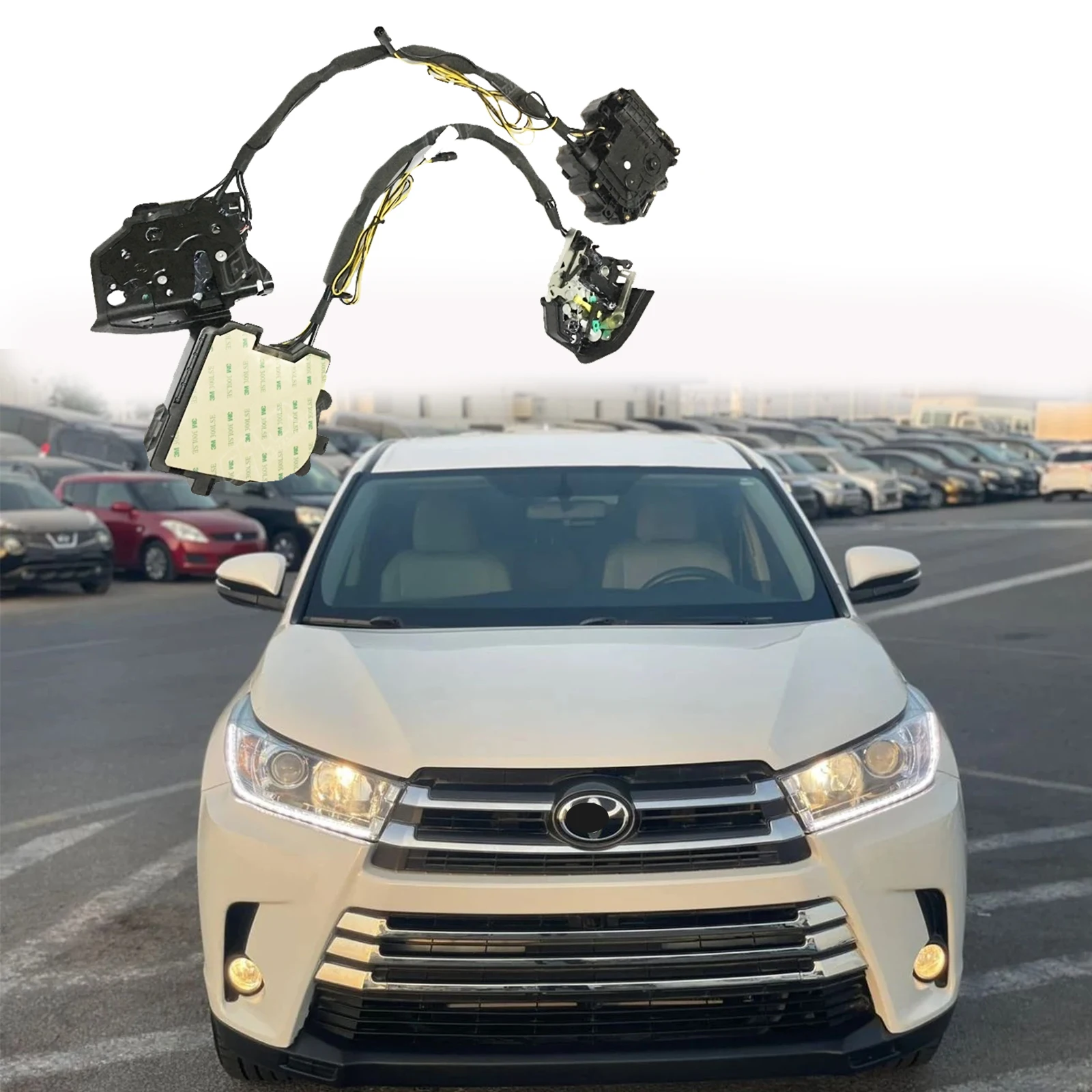 

for Toyota Highlander 2007-2016 Automatic Soft Close Door Super Silence Car Vehicle Door Smart Auto Electric Suction Door Lock