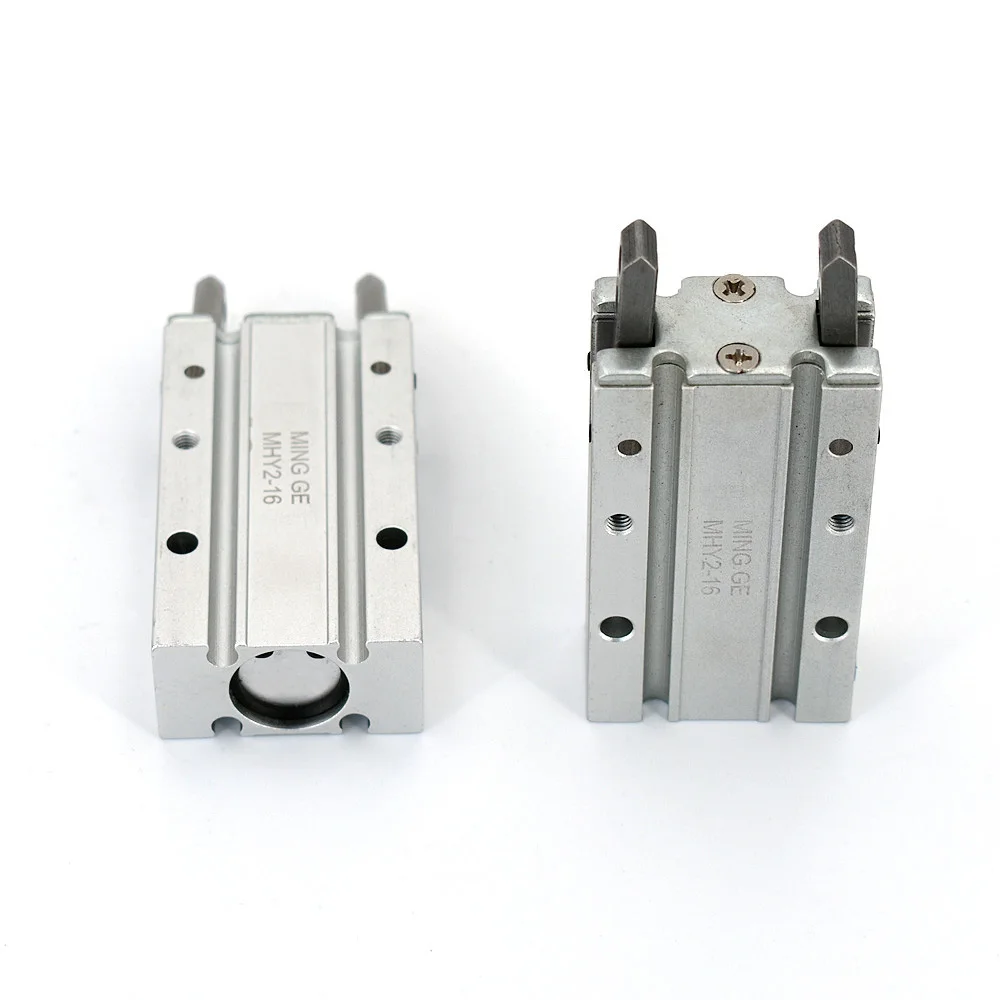 

MGPC MINGGE MHY2-16D MHY2-16-S MHY2 Double Acting Pneumatic Gripper Aluminium Pneumatic Gas Claw Finger Air Parallel Cylinder