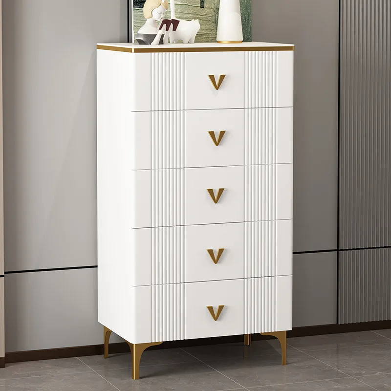 #Modern Simplicity Multifunctional Chest Drawers Cabinet Six Drawers for Bedroom Living Room Home Entrance TV Stand Rock Board