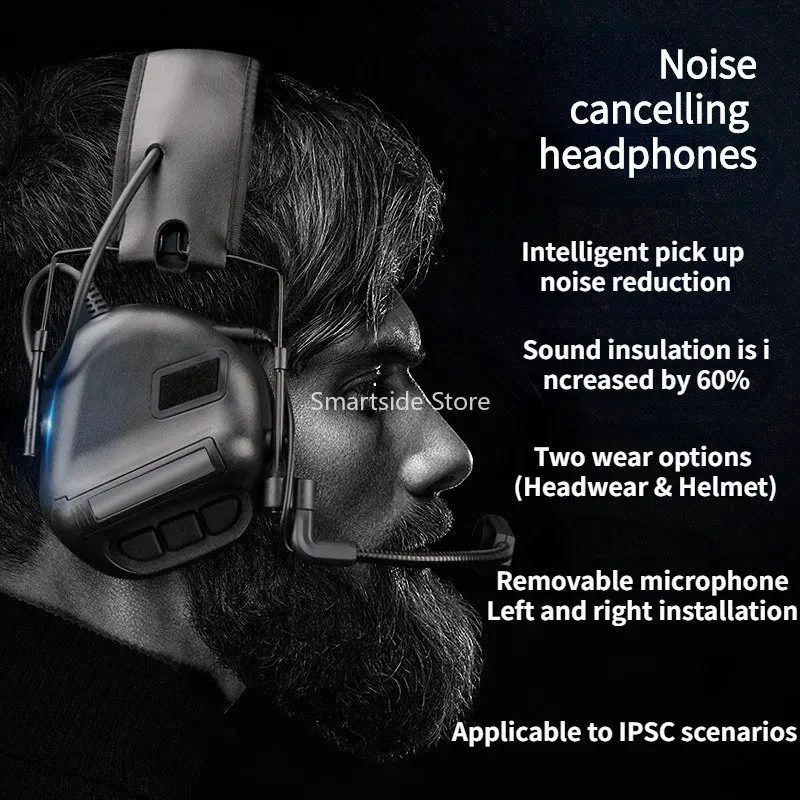 The Outdoor CS Is Equipped with A Head-mounted Pick Up Noise Cancelling Headset Tactical Headset Tactical Accessories