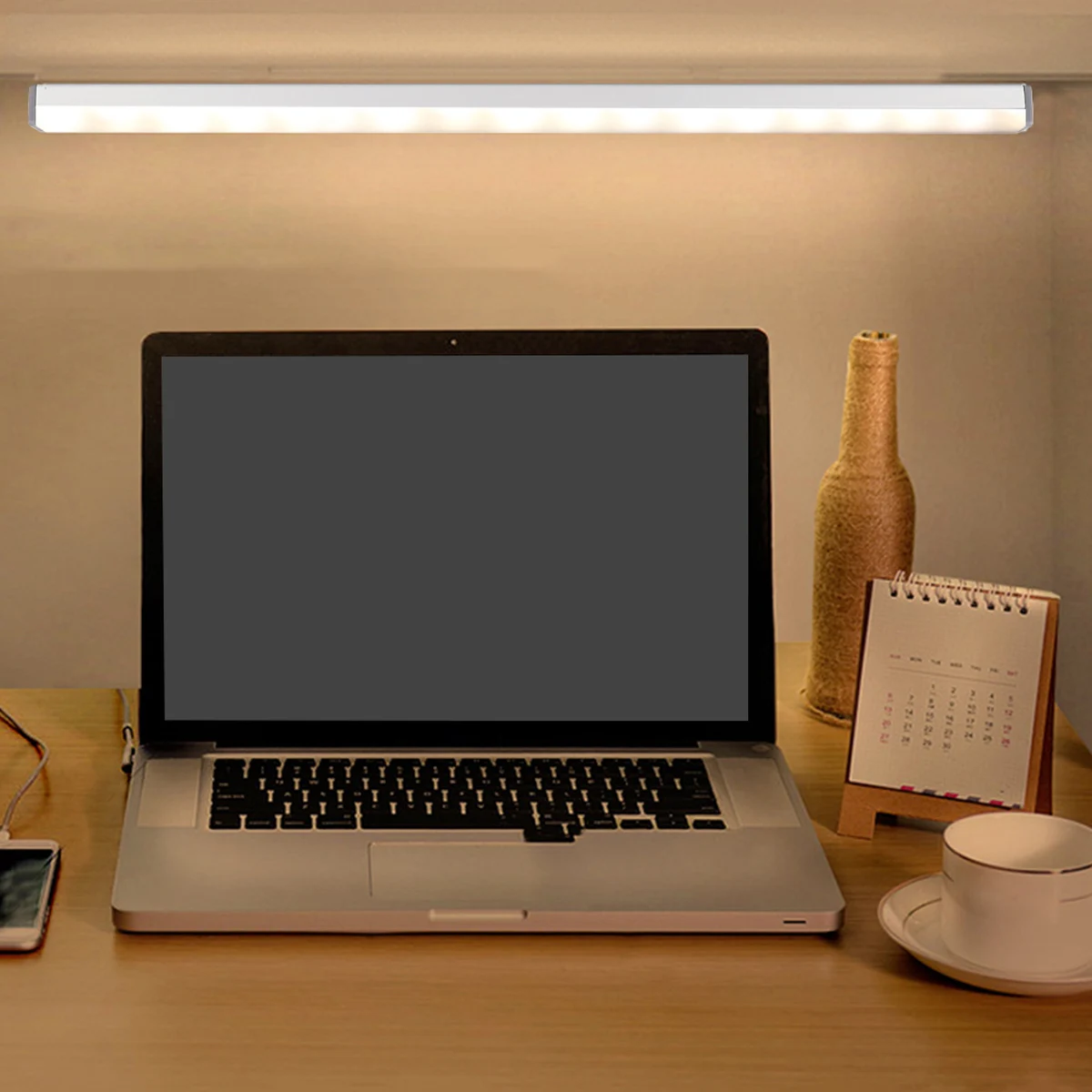 

USB Rechargeable Light Magnetic Silver Aluminum Brightness Closet Light Adjustable Remote Control Closet LED Lamp