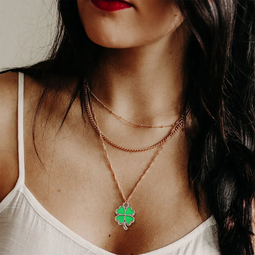 

30pcs Four Leaf Charm Diy Pendant Patrick'S Day Craft Jewelry Accessory Bracelet Necklace Anklet Making Durable