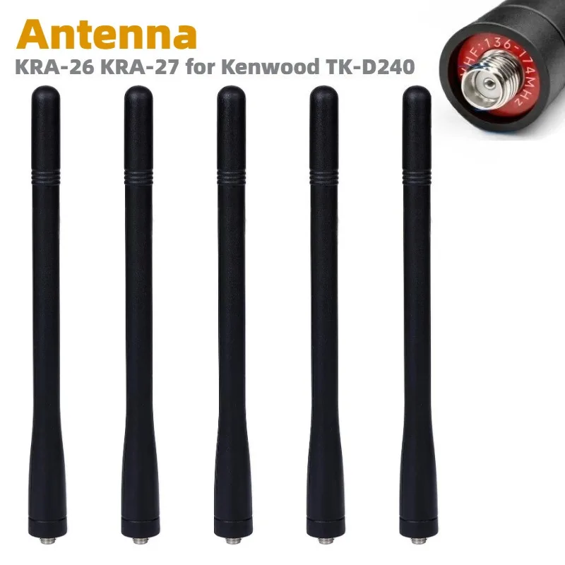 

5pc KRA-26 KRA-27 VHF 136-174MHz SMA-F Antenna for Kenwood NX-200 NX-5200 TK-2170 TK-2160 TK-5210 TK-2312 TK-2200 Walkie Talkies