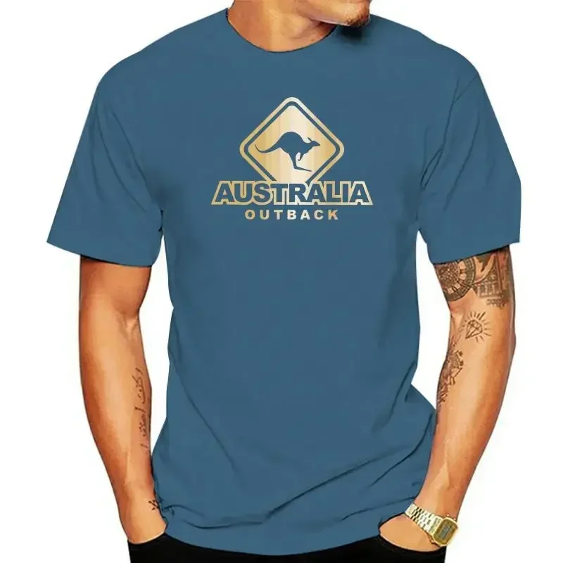 Hot Selling Australia - Outback   Australien   Canguro  Girlie Shirt T Shirt Wholesale Top New Fashion man Tee Shirt  harajuku