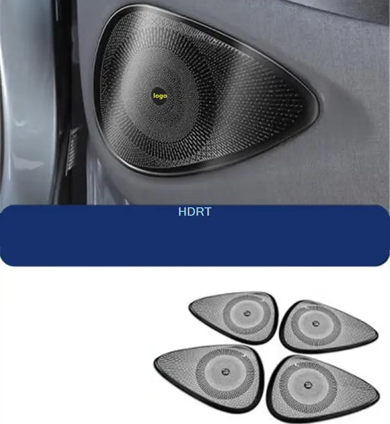 For BYD Dolphin Atto 2 2021 + Car Style Roof Audio Speaker Four Door Horn Cover Protector Decoration Frame Interior Accessories