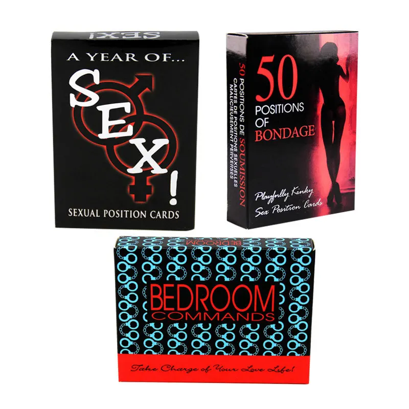 Erotic Games Sexual Positions Play Paper Cards A Year of Sex for Adult Sexy Game Cards Sets for Couple Game Sex Position Sex Toy