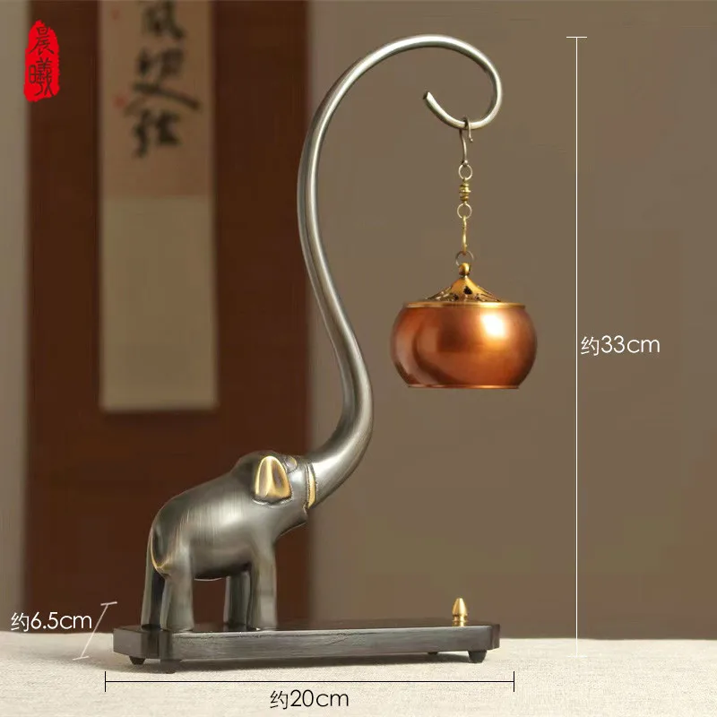 Pure copper hanging incense burner incense household indoor hanging pan incense incense burner tea ceremony creative ornament