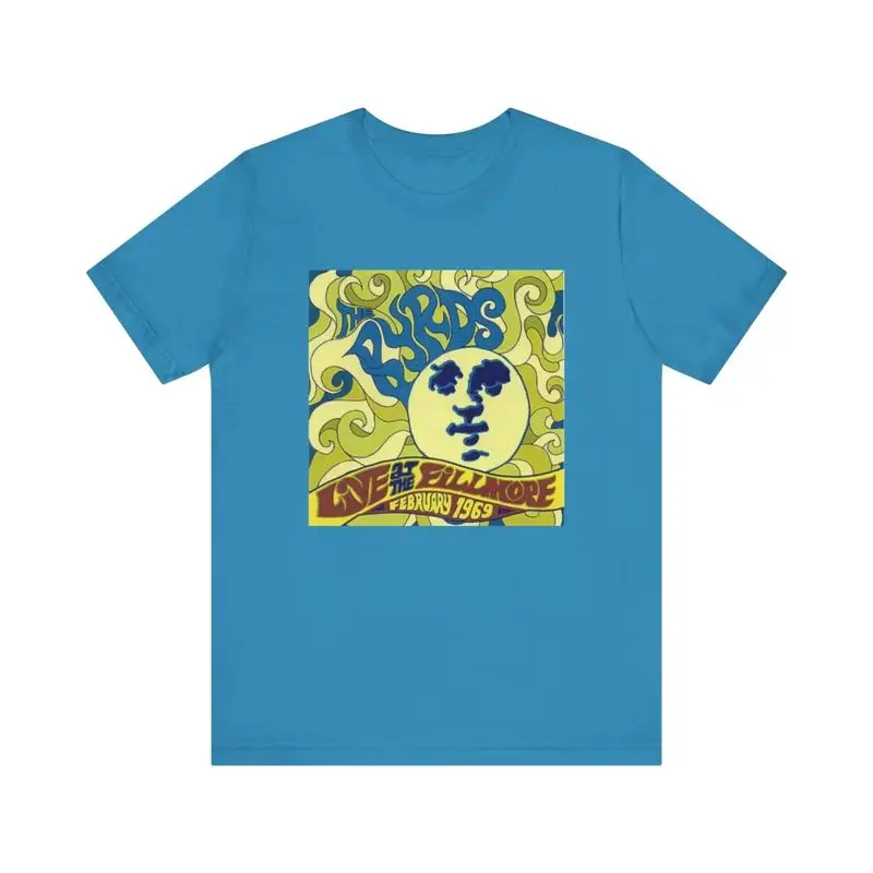 The Byrds Live At The Fillmore February 1969 Psychedelic Design T-Shirt