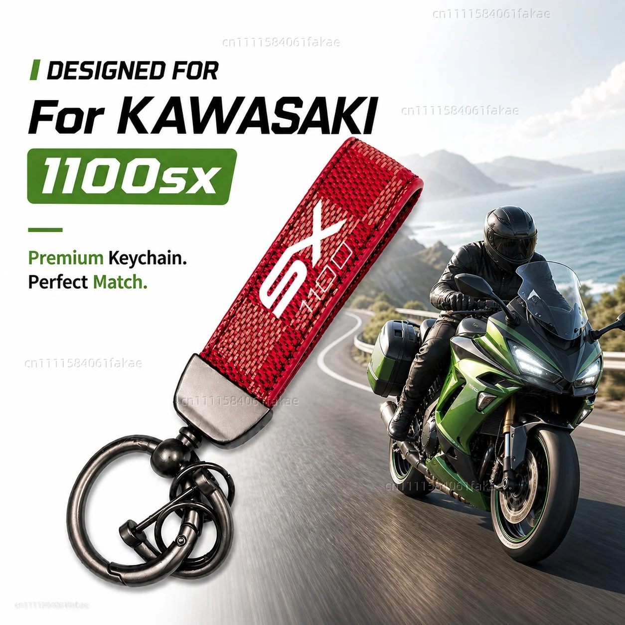 For KAWASAKI 1100sx Ninja 1100 SX SE 2025-2026 Motorcycle Keychain Custom Logo Gift for Rider Men Women