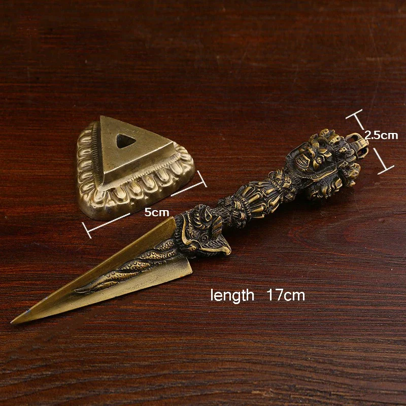 Aqumotic Chinese Feng Shui Decor Copper King Kong Fallen Devil Actuator Puba Large 17cm Decorating Table Decor for Good Luck