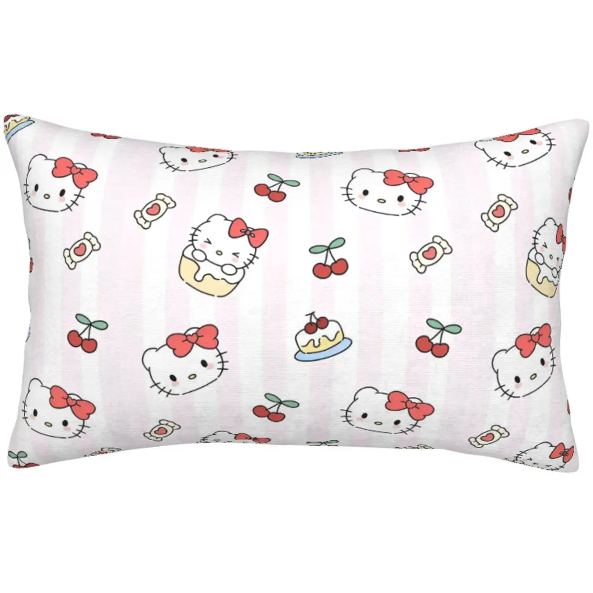 Kids Sanrio Character Cherry Hello Kitty Bedding Pillowcase Extra Soft Reversible Pillow Cover 20 in x 30 in