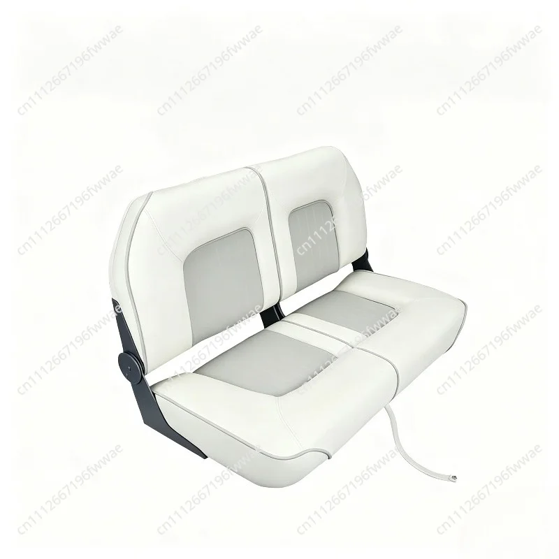 Boat Bench Seat,Low Back Double Folding Boat Seat,Seat for Bass Jon Fishing Boat Anti-corrosion Leather