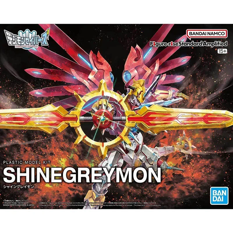 BANDAI ANIME Figure Rise Standard FRS Digimon Adventure SHINEGREYMON Assembly Plastic Model Kit Action Toys Figure Gift