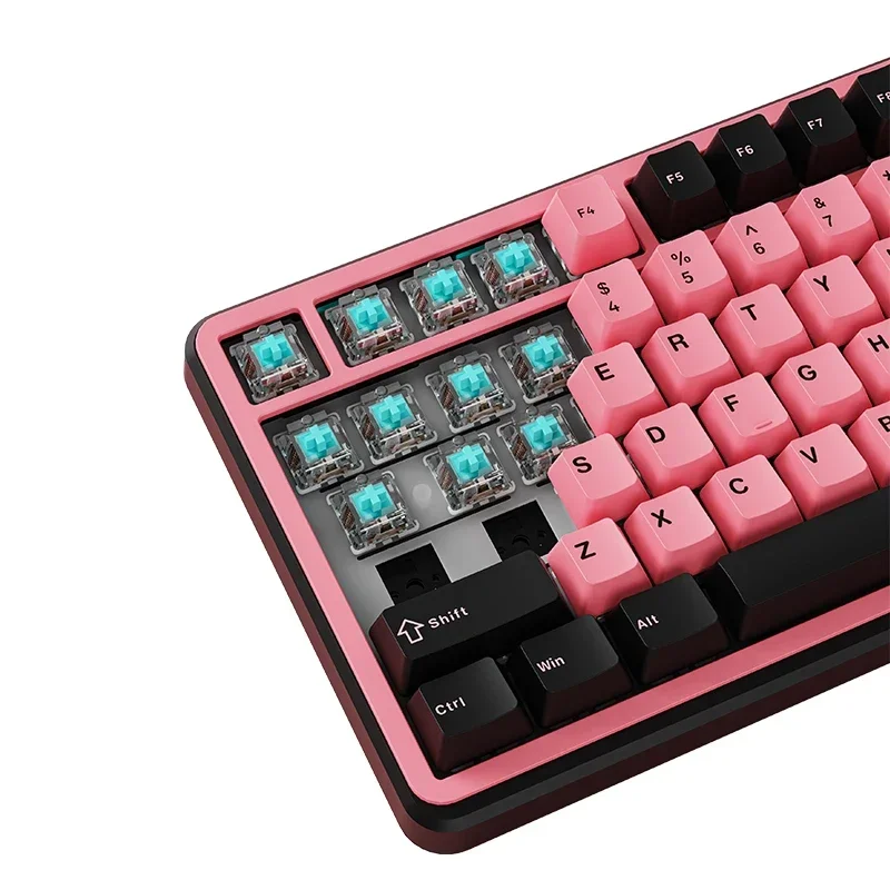 EWEADN GS75 Small Portable wireless low-latency mechanical 75% customized keyboard, for Games and Office, for Windows Laptop