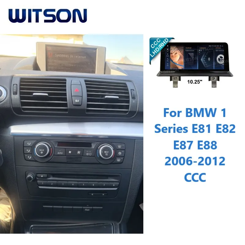 

Автомагнитола WITSON на Android 13 для BMW 1 серии E81, E82, E87, E88 2006-2012 с поддержкой CCC, Carplay, Wi-Fi, GPS