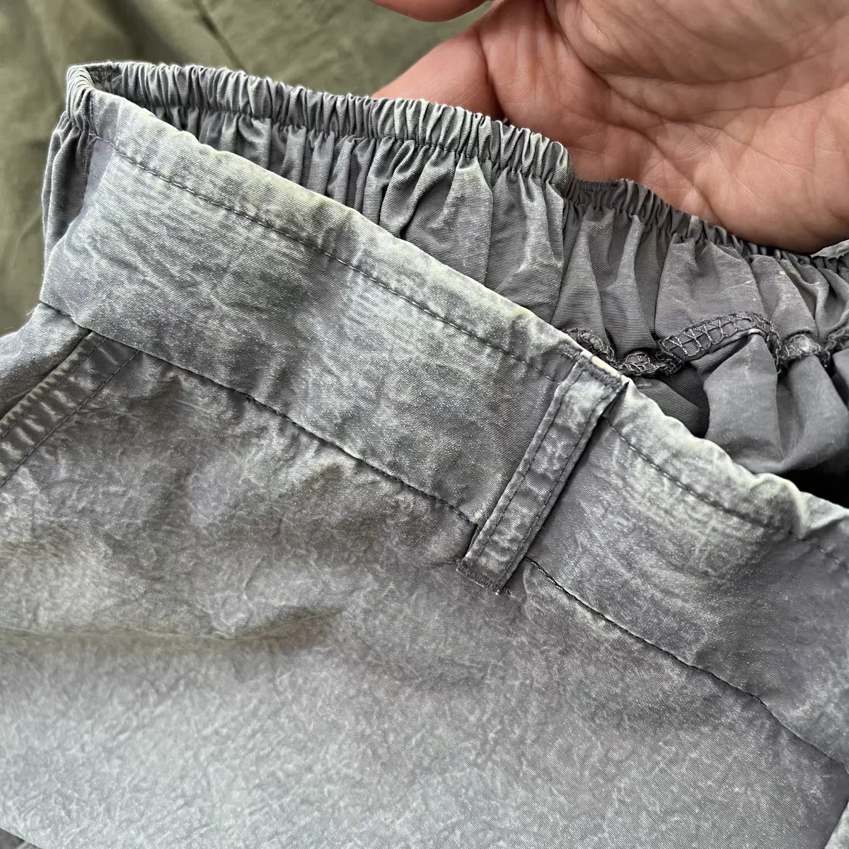 Damskie spodnie casual z nylonu Qui Dry, styl vintage, elastyczna talia, luźne, wygodne, uniwersalne, długie spodnie z prostymi nogawkami, zapinane na zamek...