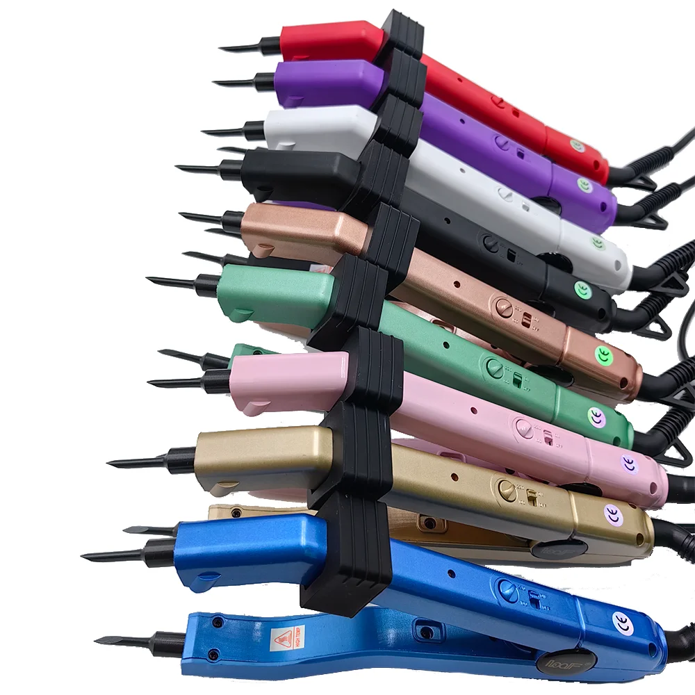 609C 멀티 컬러 미니 고온 무흔적 케라틴 헤어 익스텐션 여성용 헤어드레싱 스타일링 및 적용이 용이함