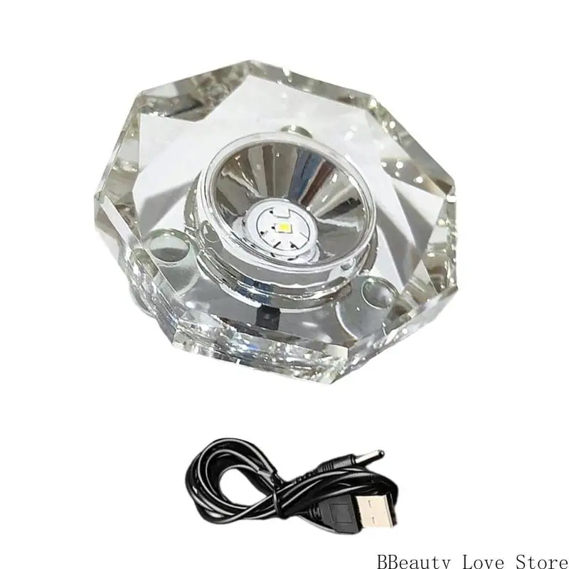 

Rotating Lighted Stand With Glows USB Operations for Home Decoration Items