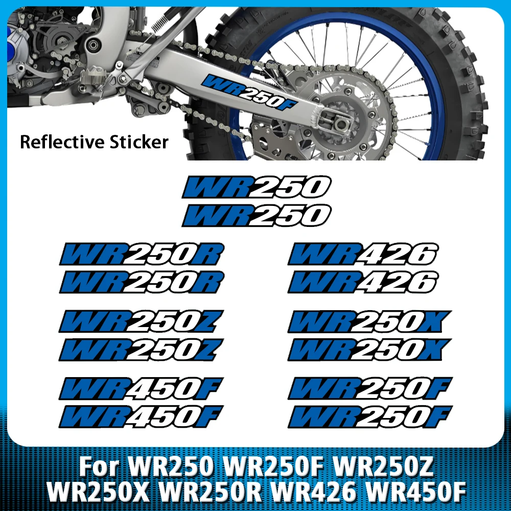 

For WR250 WR250X WR250Z WR250F WR250R WR450F WR426 Reflective Sticker Motorcycle Swing Arm Decal Sticker Graphics Kit