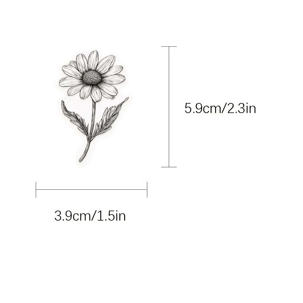 50 Stück Schwarz-Weiß Pflanzenaufkleber Einfache Linien Blumen Wasserdicht Dekorativ Laptop Scrapbook Tagebuch DIY Blumentopf-Aufkleber – Detail 4