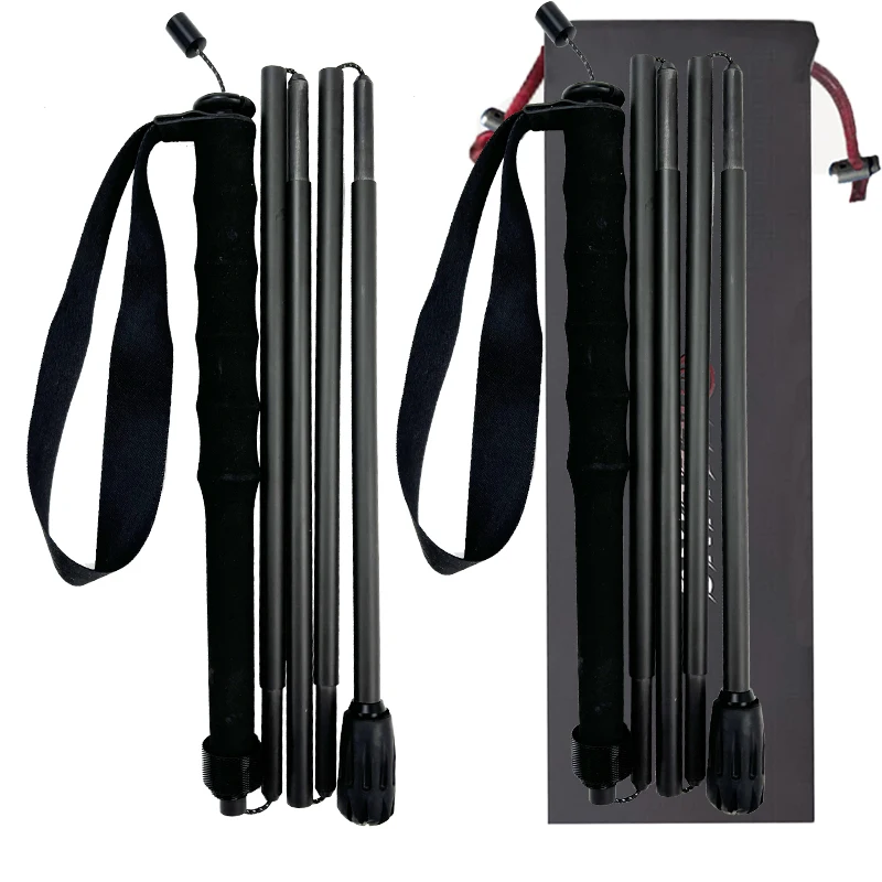 Wandel-/trekkingstokken van koolstofvezel |   Ultralichte bergbeklimstokken met anti-shock tips