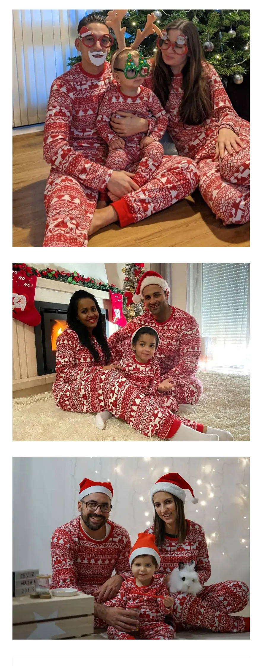 2025 neue Familie Weihnachten Pyjamas Mama Papa Kinder passende Kleidung Set Baby Strampler Pjs weiche lose 2-teilige Anzug Homewear Weihnachten Look – Detail 4
