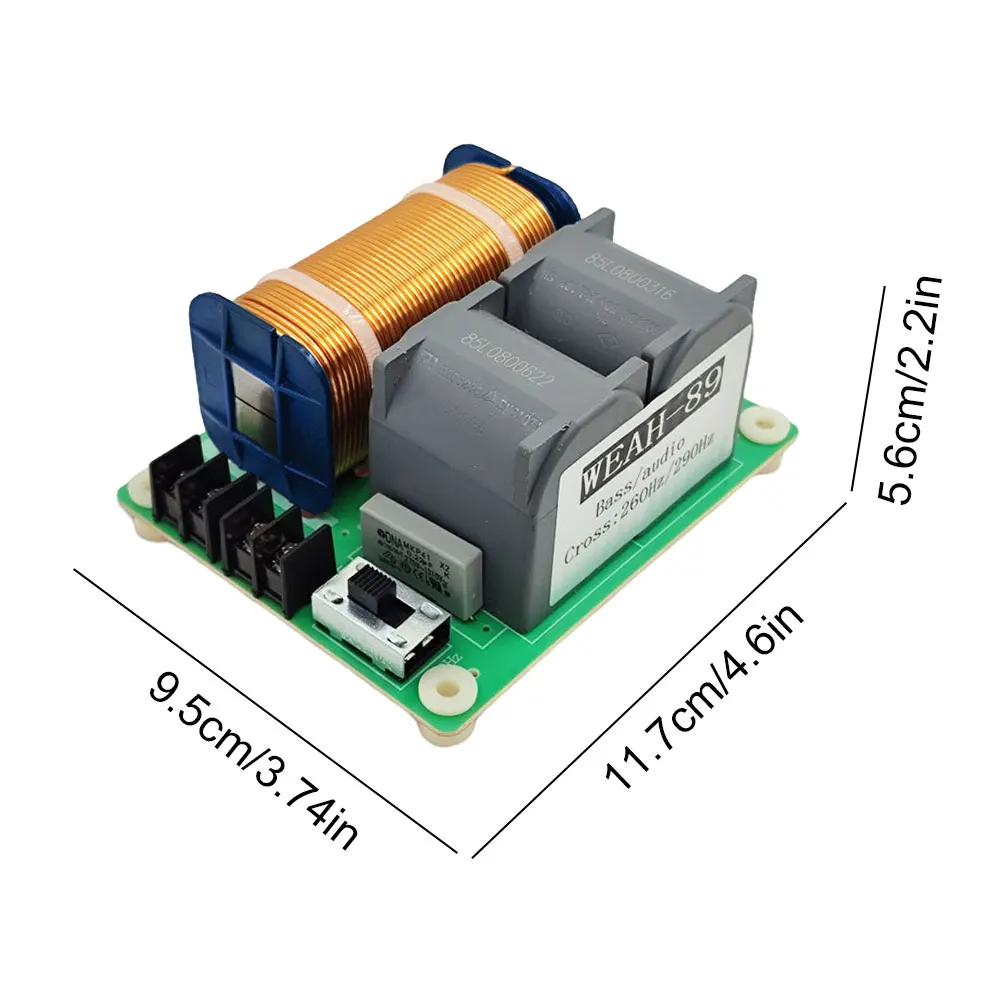 Picture 7: Bass Frequency Distributor 1500W Subwoofer Speaker Frequency Divider Pure Bass Subwoofer Crossover for Home Theater Car Speakers