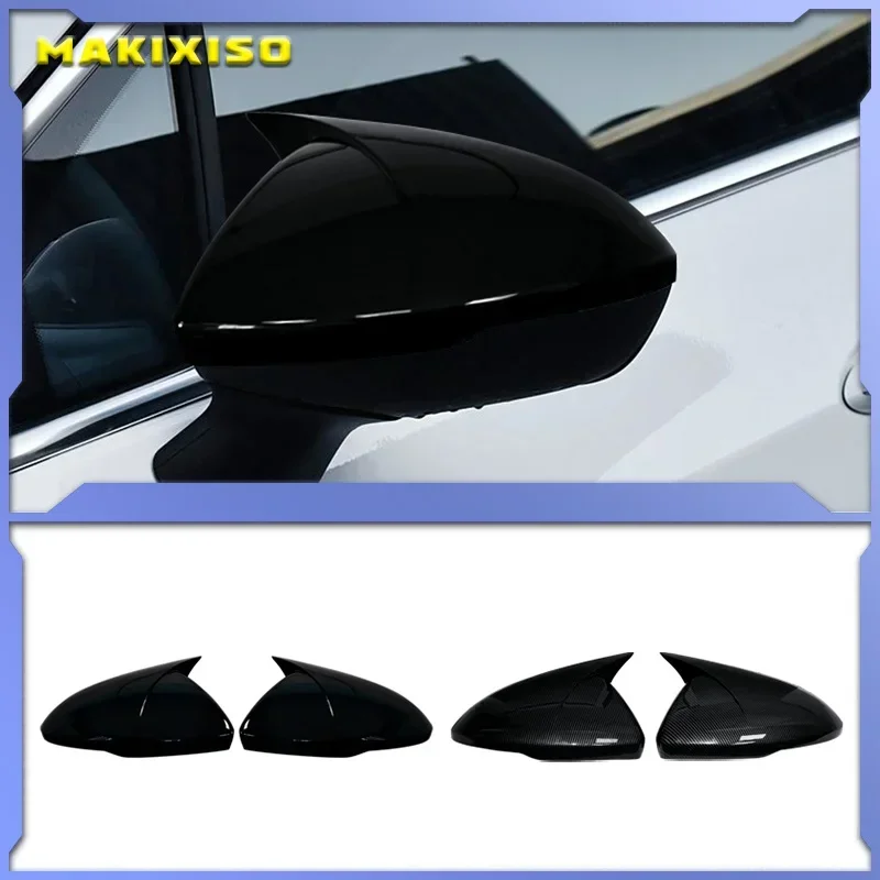 

For Chevrolet Cruze 2017-2019 Car Rearview Side Mirror Cover Wing Cap Sticker Exterior Door Rear View Case Trim Carbon Fiber