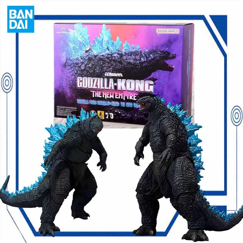 Bandai Original Model Kit S.H.MonsterArts GODZILLA KONG THE NEW EMPIRE 2024 Anime Action Figure Toys for Boys 160mm