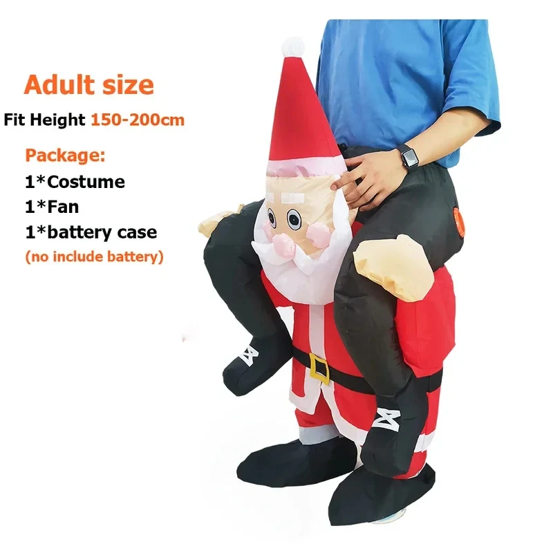 Disfraz Inflable de Santa Claus para Adultos, Navidad 2026, Disfraz de Mascota para Fiesta de Halloween, Disfraz de Juego de Roles para Hombre YM6FC