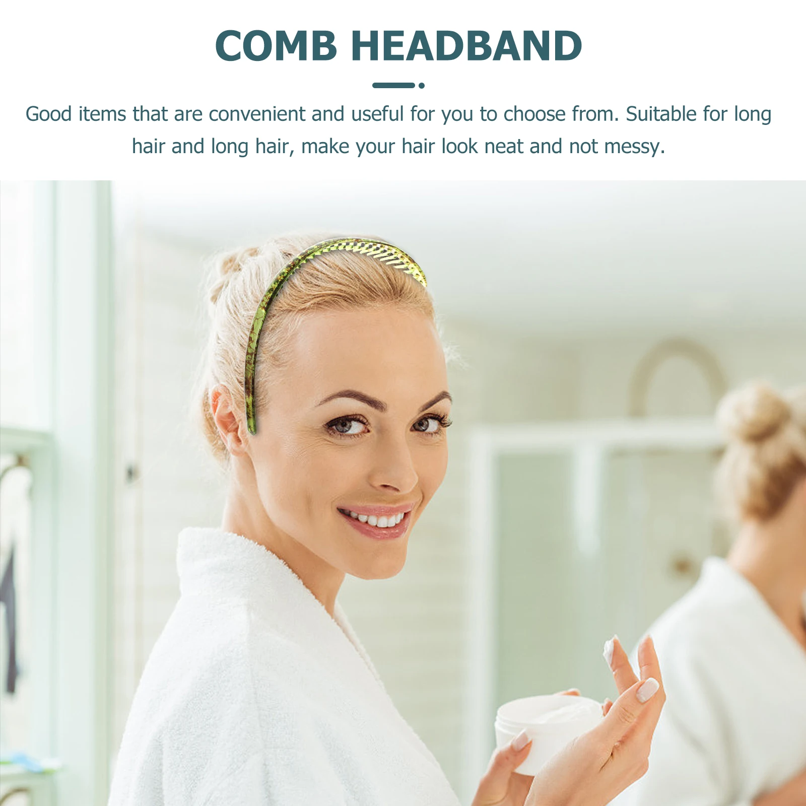 

Toothed Headband Girls Hair Accessories Plastic Teeth Headdress Blond Headbands