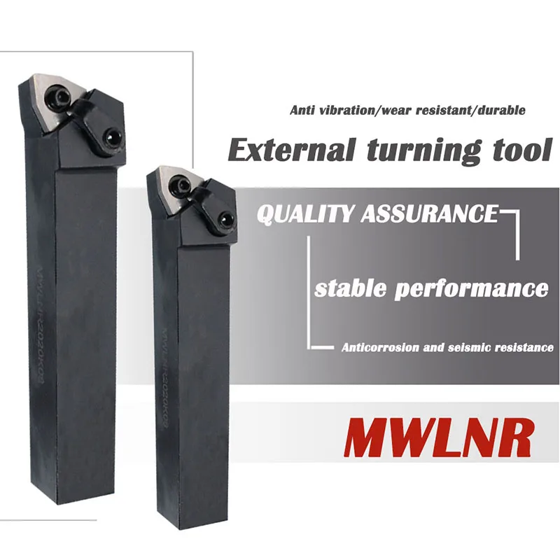 Máquina de Torneamento Externo Mwlnr1616h06 Mwlnr2023k06 Mwlnr2023k08 Mwlnr2525m08 Mwlnr3232p08 Ferramentas de Corte Cnc 1pc