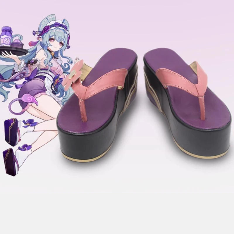 

Game Yumemizuki Mizuki Cosplay Shoes Women Genshin Impact Cosplay Shoes Party Soft PU Leather Halloween Props